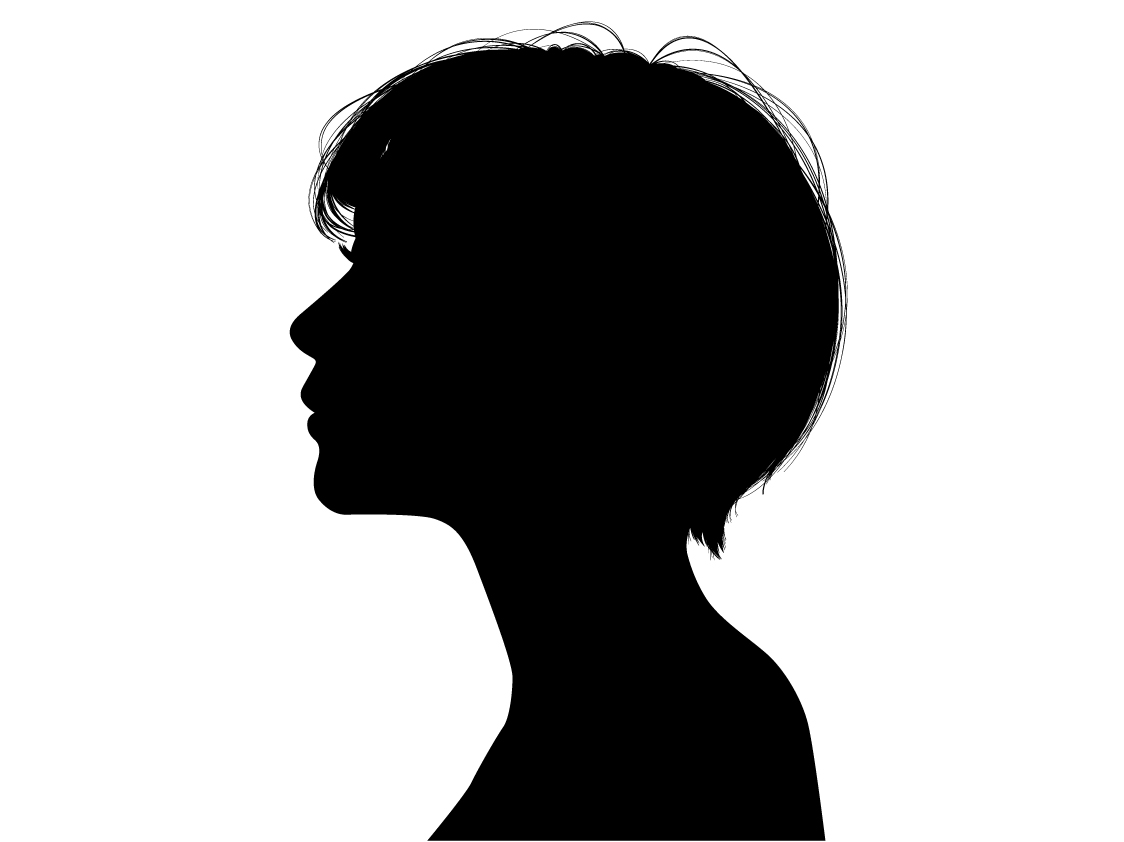 Eラインの整った横顔